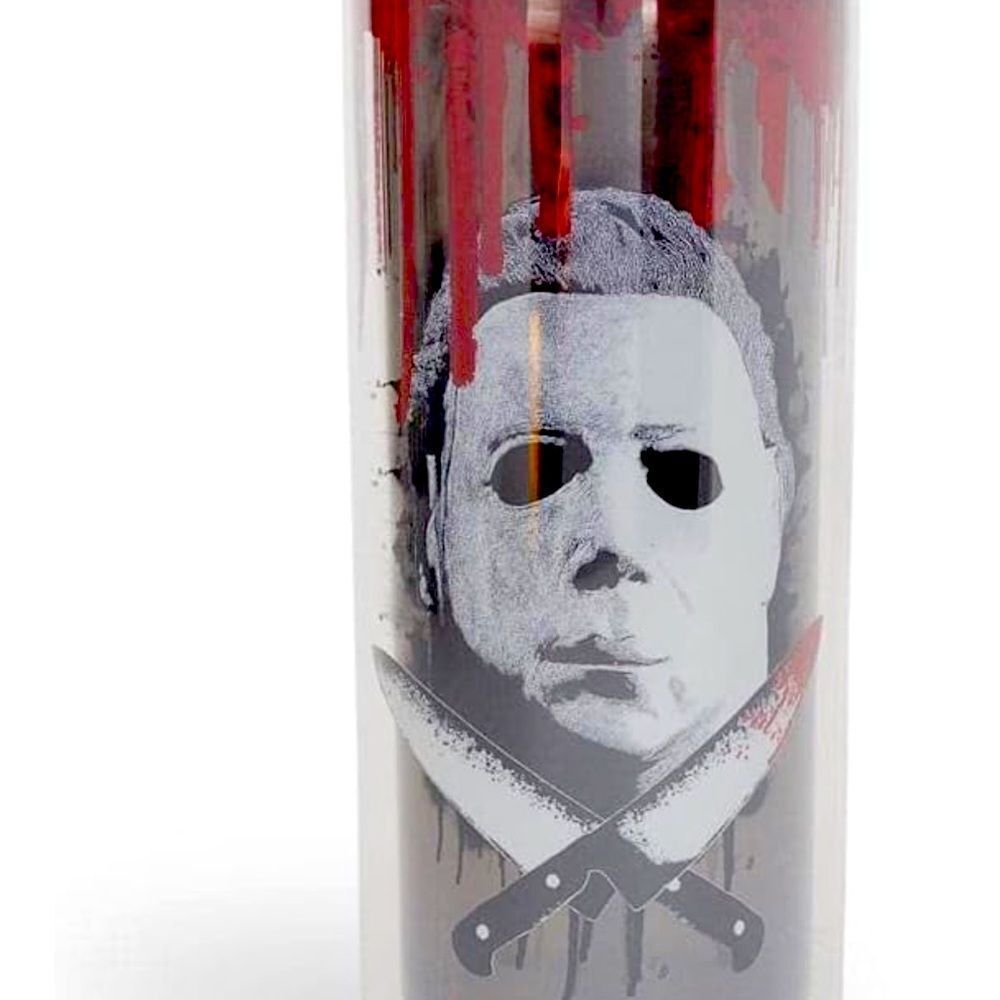 Halloween Mike Myers Tumbler With Straw